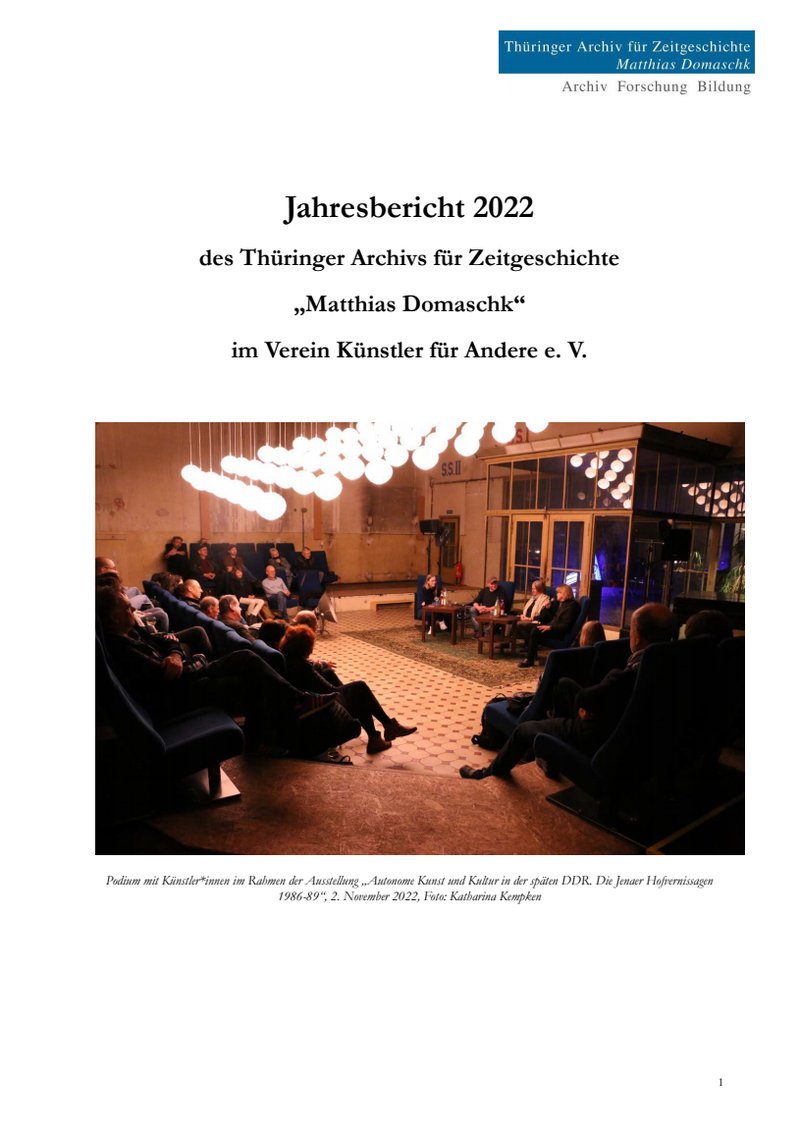 Deckblatt Jahresbericht 2022